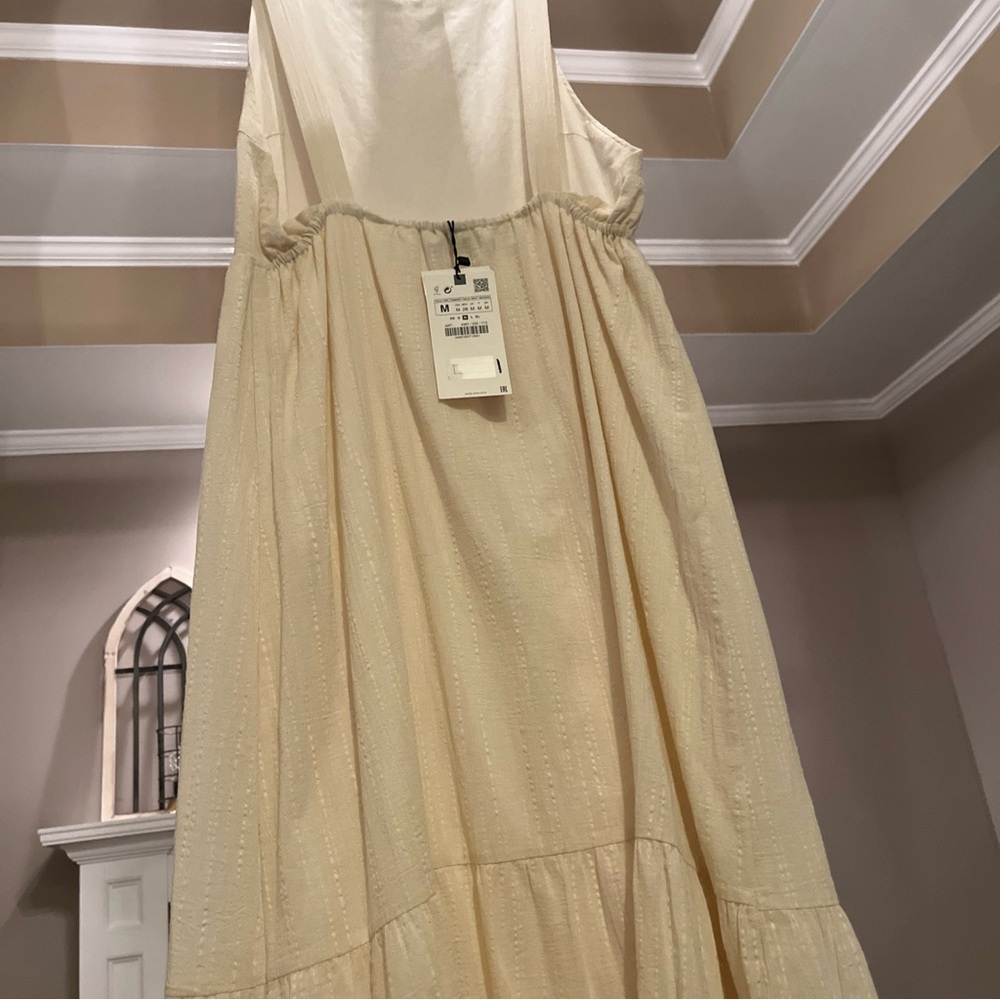 Zara Beige Maxi Dress - Picture 5 of 9